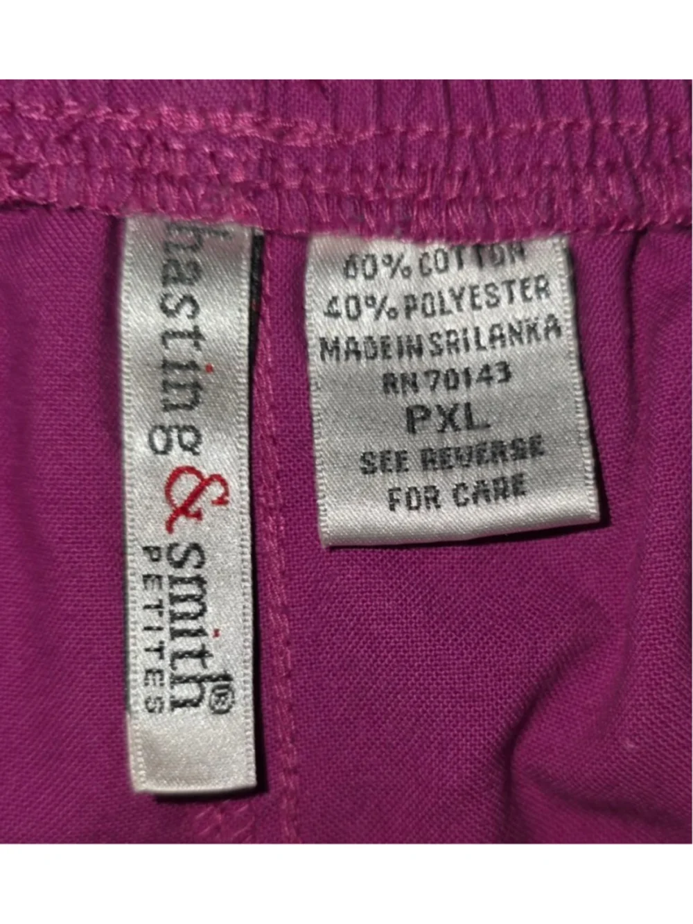 Women's Hastings & Smith Fuchsia Petite Shorts XLP NWOT